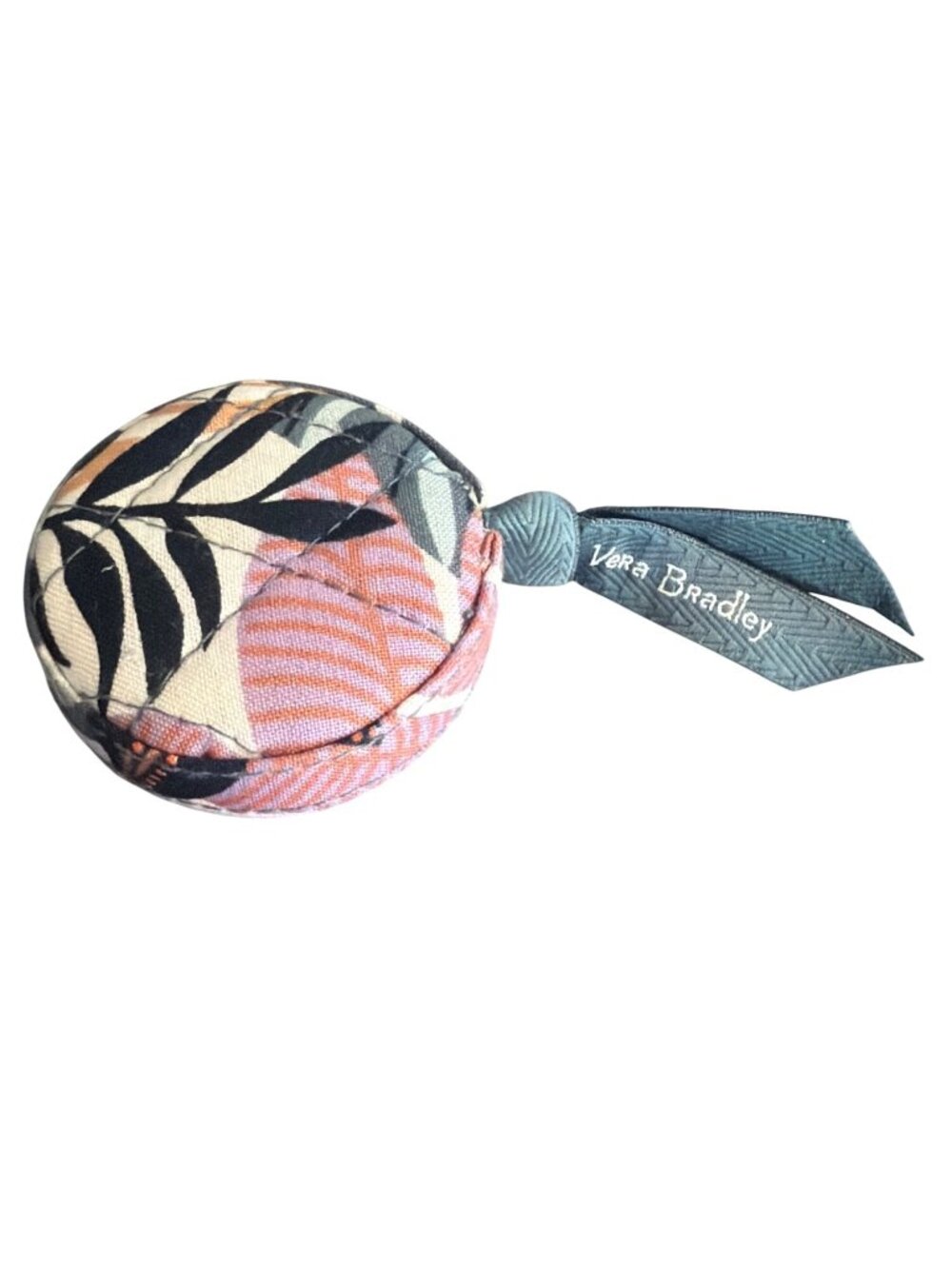 Vera Bradley Coastal Paradise Quilted Tape Measure Push to Retract NWOT 2"